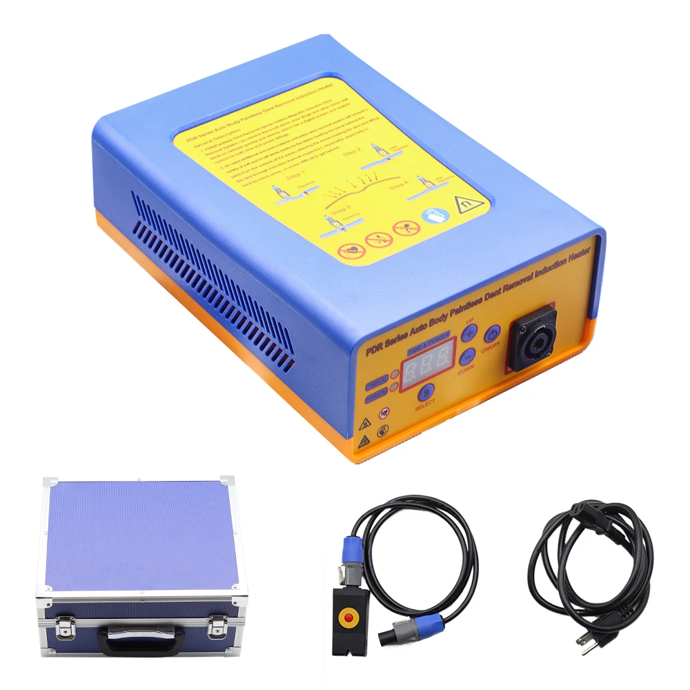 PDR Series Auto Body Dent Removal Induction Heater Car Metal Plate Dent Removal Device Portable Paintless Repairing Machine induction heater auto dent removal equipment