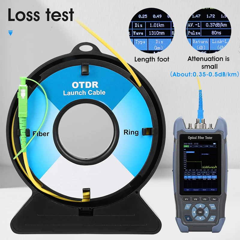 PAYEN Fiber Rings  Fiber Optic OTDR Launch Cable Box 500M 1Km 2Km SC/APC SC/UPC