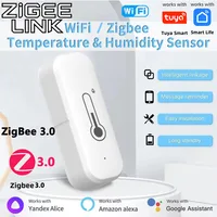 Tuya WiFi/Zigbee 3.0 Temperature Humidity Sensor Smart Home Indoor Hygrometer Thermometer Real-time Monitor Google Home Alexa