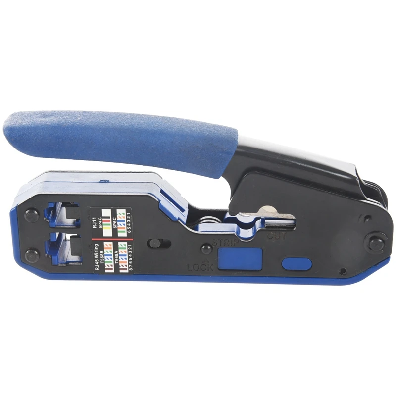 

5X Rj45 Tool Network Crimper Cable Stripping Plier Stripper For Rj45 Cat6 Cat5e Cat5 Rj11 Rj12 Connector