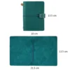 Moterm Compact Series Passport Size Traveler Notebook Full Grain Vegetable Tanned Leather Organizer Diary Sketchbook Planner 2