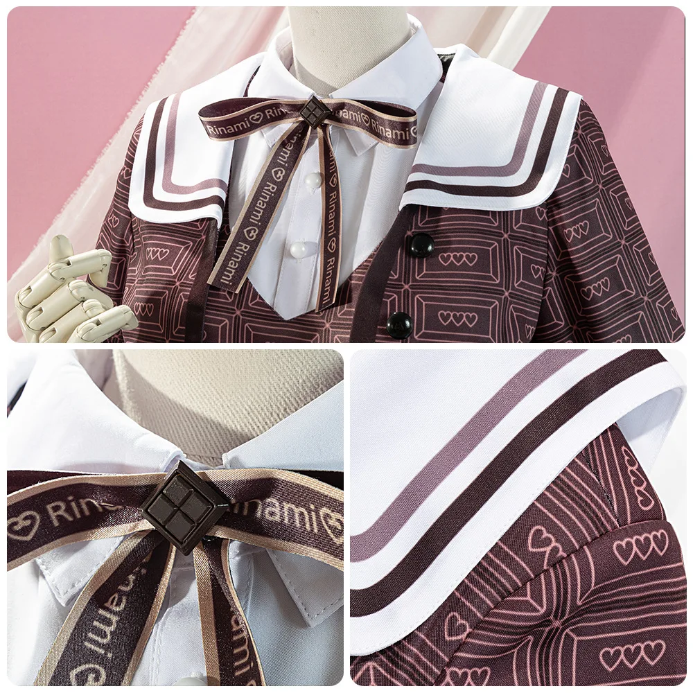 THE IDOLM@STER Himesaki Rinami School Uniform Cosplay Costume for Women
