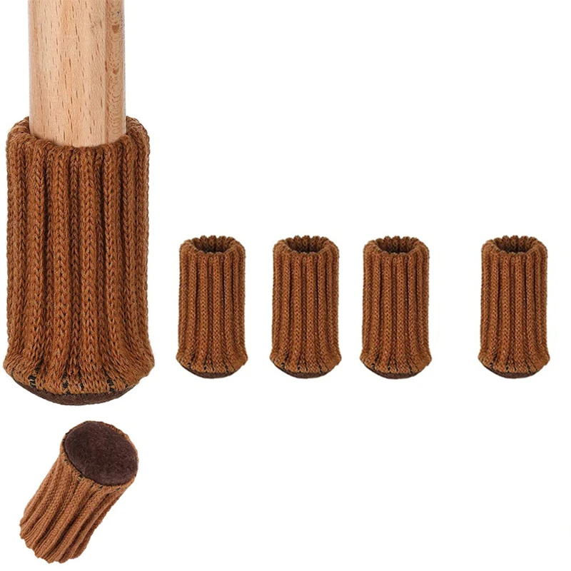 4Pcs Chair Leg Socks High Elastic Chair Leg Floor Protectors with Anti-Slip PadsThick Chair Leg Caps Furniture Pads Covers Set