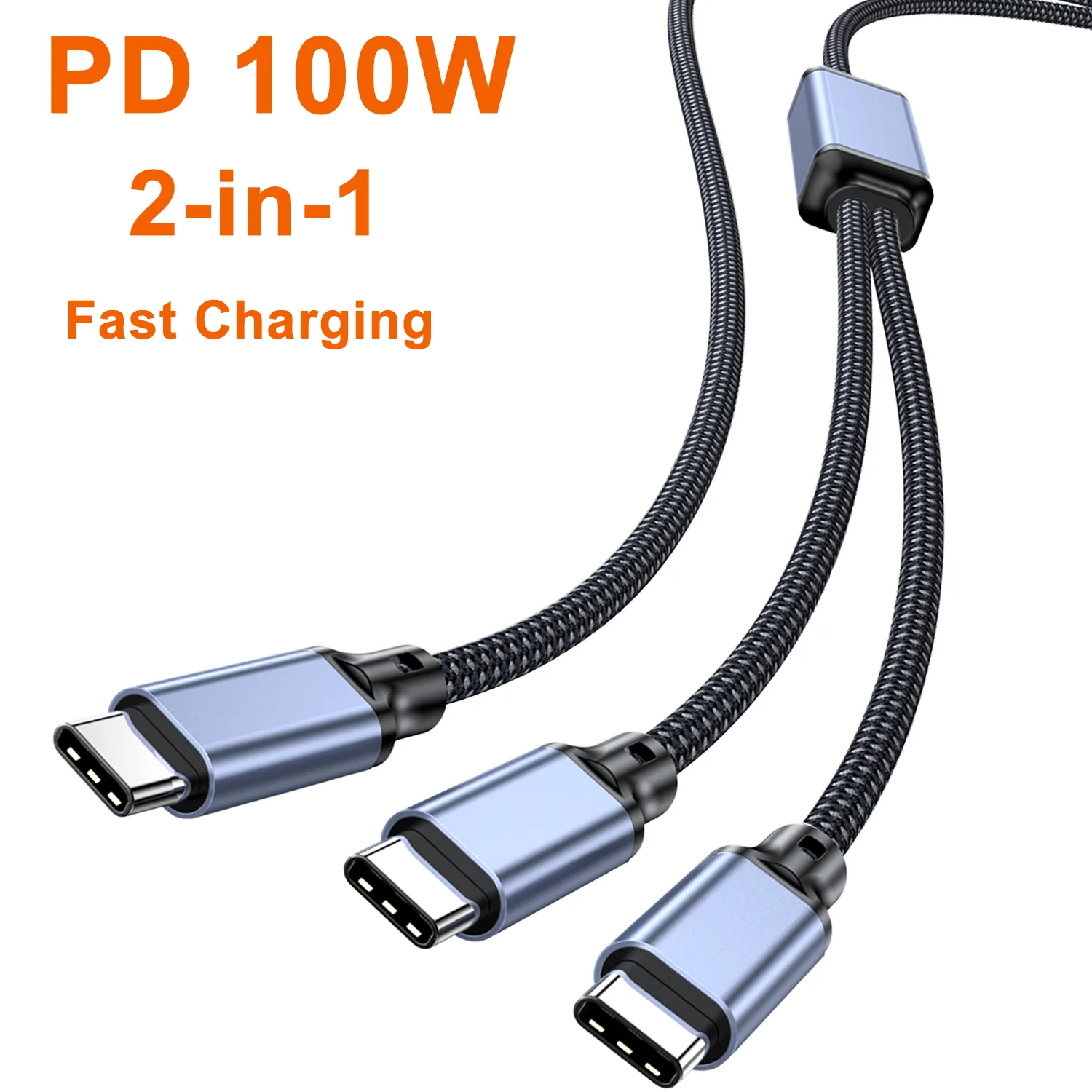 High-Speed 100W Dual Type-C PD Fast Charging USB-C Cable