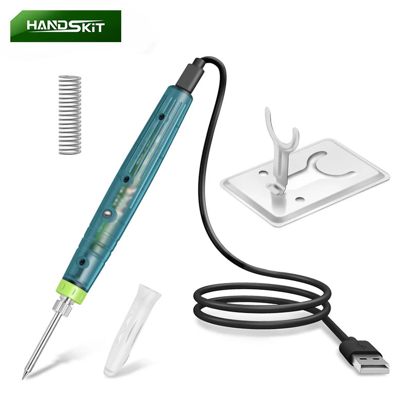

8W USB Soldering Iron Set Adjustable Temperature Microelectronic SMD Rework Heating Portable Welding Solder Repair Tools