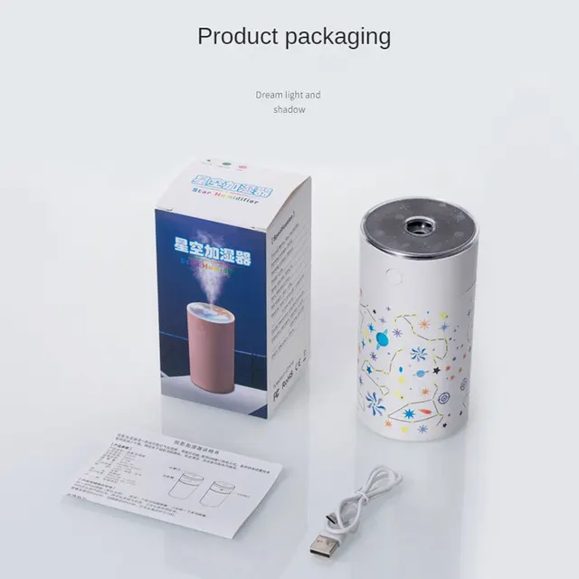 Hogar Empty Projector Humidifier USB Mini LED Atmospheric Star Car Supplies Portable Small Car Humidifier Home Bedroom Creative 5