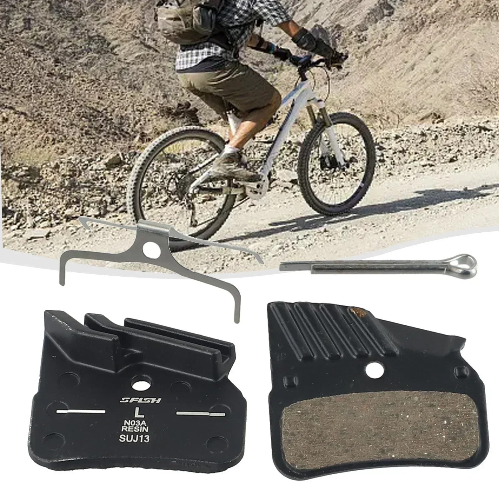 N03A Bicycle Disc Brake Pads For-Shimano M9120/M8120/M7120 XTR XT Semi-metal Resin Brake Pads Bike Heat Dissipation Pad