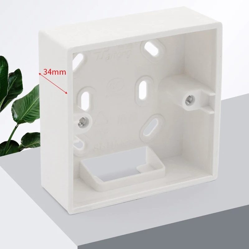 External Mounting Box For 86mm*86mm*34mm Standard Switches And Sockets Apply For Any Position Of Wall Surface external mounting box