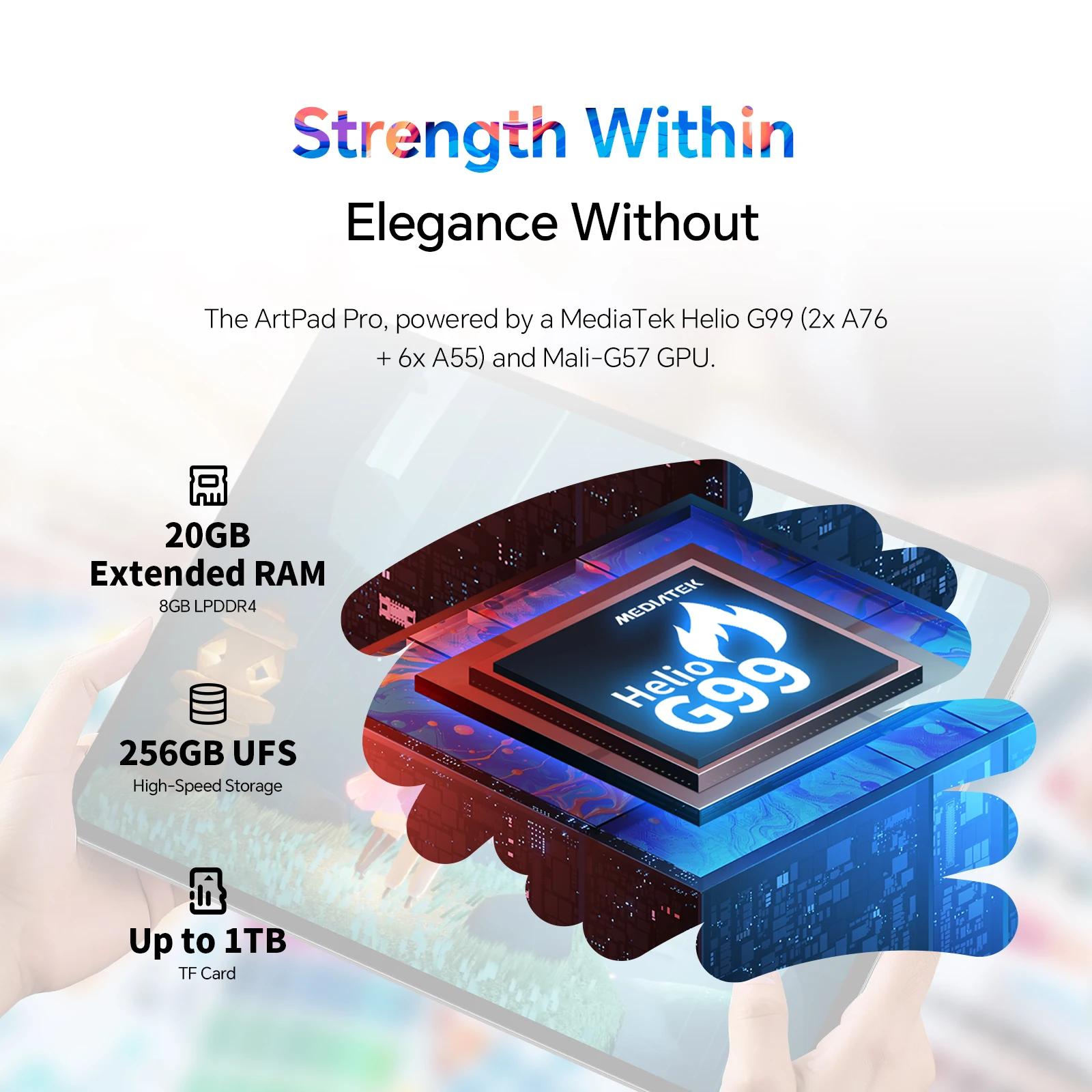 Teclast Artpad Pro 12.7-Inch Android 15 Tablet Helio G99 Artos