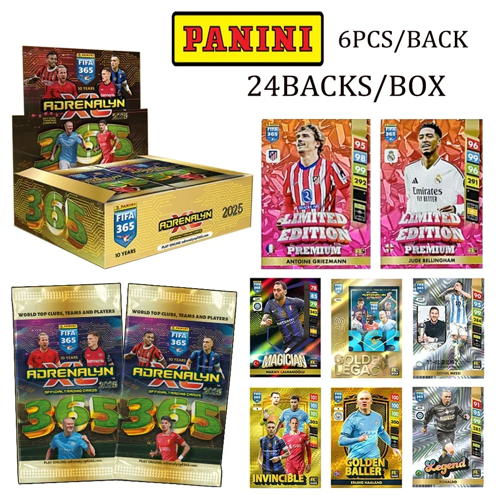 FIFA Collectible Cards Soccer Boys Holiday Gifts Panini 365 Refraction flash Blind box football trading cards collectible cards