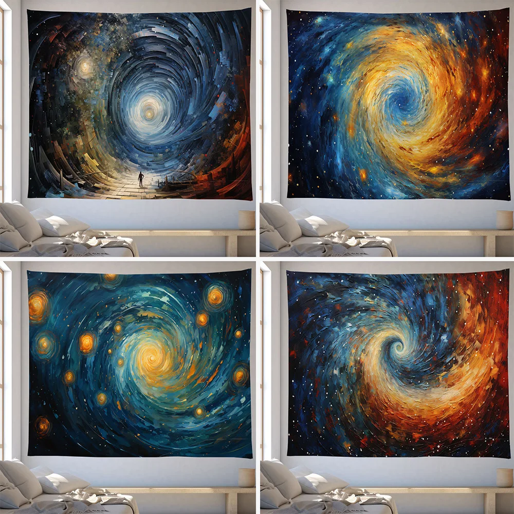 

New Tapestry Universe Starry Sky Series Large Room Digital Printing Hanging Cloth Available in Multiple Colors