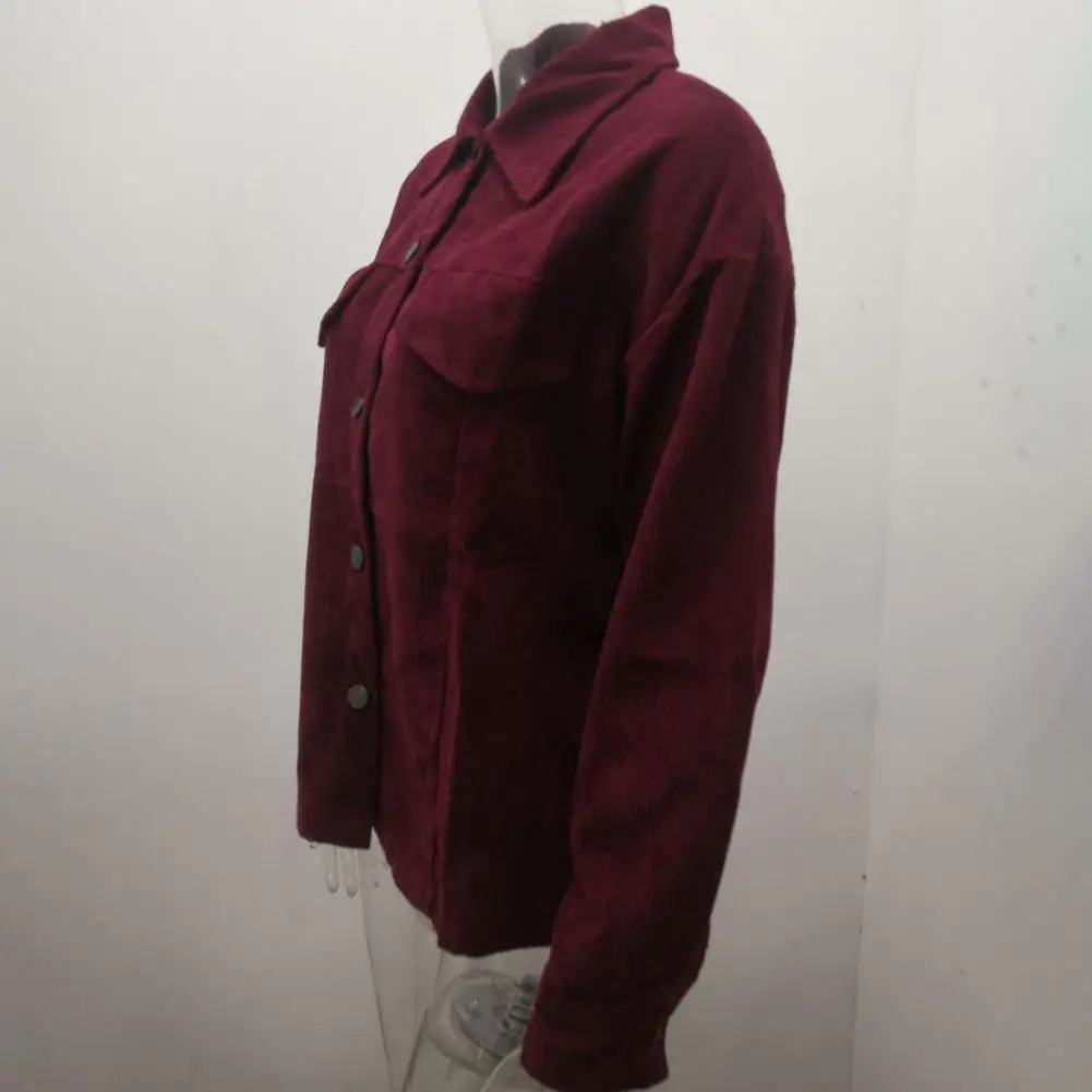 

Женская рубашка в стиле ретро, стильный женский кардиган с отложным воротником, однобортная Повседневная рубашка на пуговицах с длинными рукавами для повседневного ношения