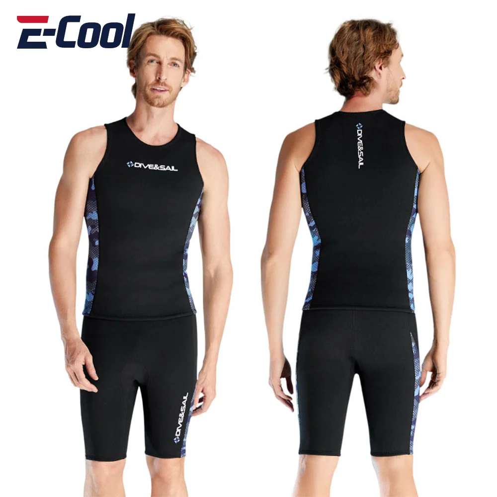 Warm Wetsuits Top Men Women Cold Water 2MM Neoprene Wetsuits Vest Jacket Sleeveless Diving Surfing Shorty Pants 3mm neoprene wetsuit top vest thermal warm sleeveless vest for diving surfing swimming sailing