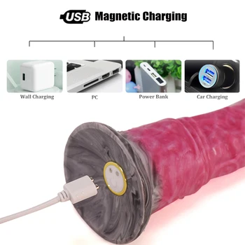 Animal Horse Vibrator Silicone Dildo Realistic Penis Strong Motor G-spot Clitoral Stimulator Female Masturbator Adult Sex Toys 3