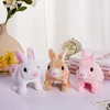 New Electric Plush Rabbit Pig Toy That Can Walk Bark And Move Its Ears Electric White Rabbit Pig Toy For Children'S Home Play 3