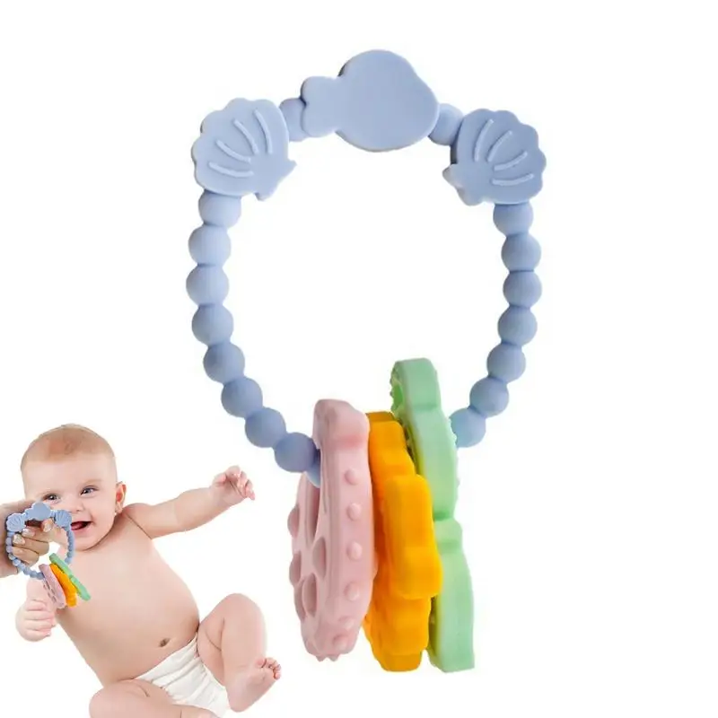 

Детские игрушки-прорезыватели для зубов, детская игрушка-кольцо, безопасные и прочные детские игрушки-прорезыватели для детей, мальчиков, девочек, детей, малышей для дома