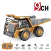 1:24 9CH RC Alloy Dump Truck Car Engineering Vehicle Forklift Heavy Excavator Remote Control Car Toys for Boys Children's Gifts 6