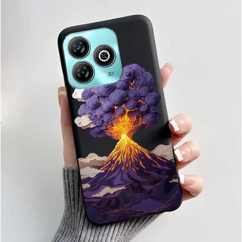 Aesthetic Cute Cat Black Shockproof Silicone Back Cover