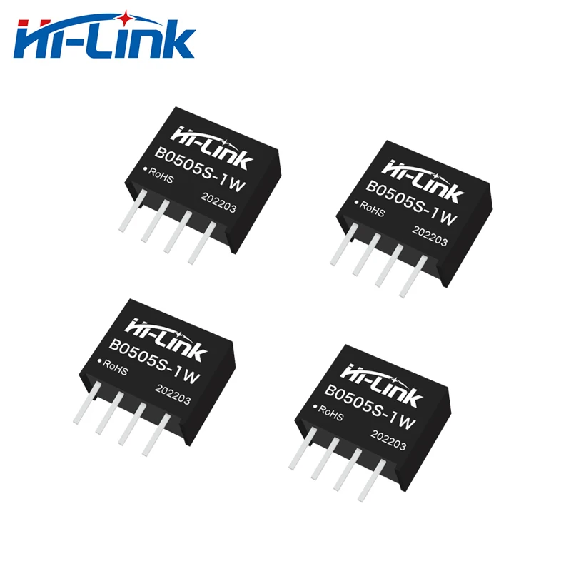 5pcs Hi-Link new small size low cost 5V 1W DC DC converter voltage transformer 1W Output smart home B0505S-1WR2