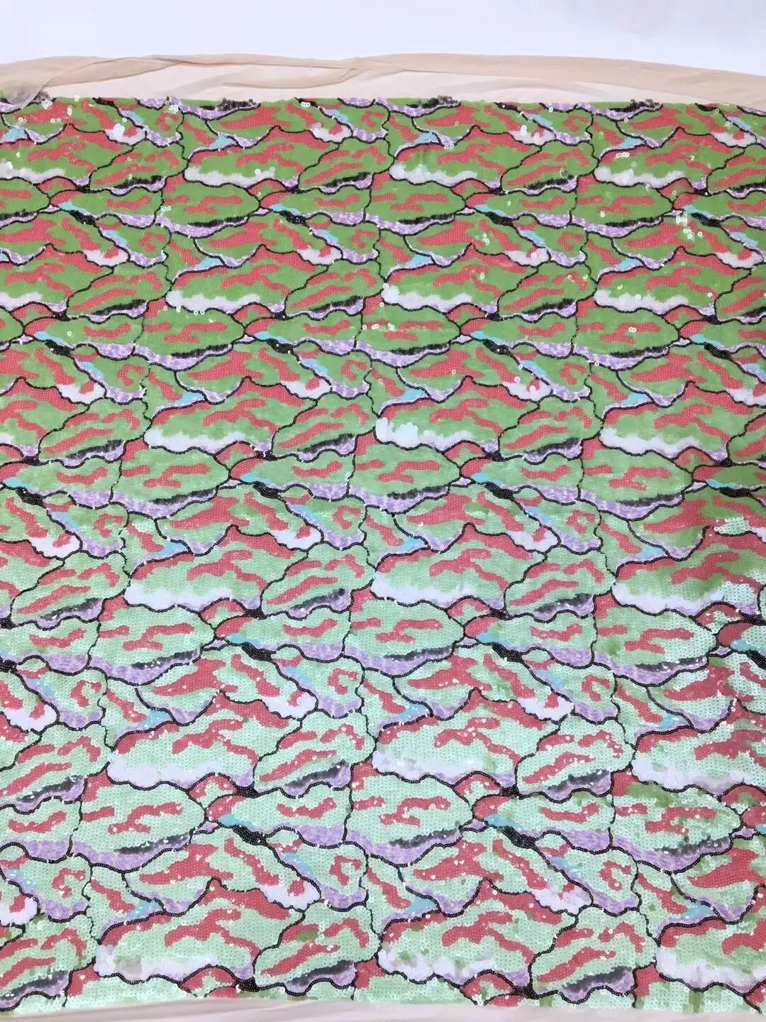 

Evening Dress Sequins Lace Fabric ZH-1308334 For Cloth Lace Fabric