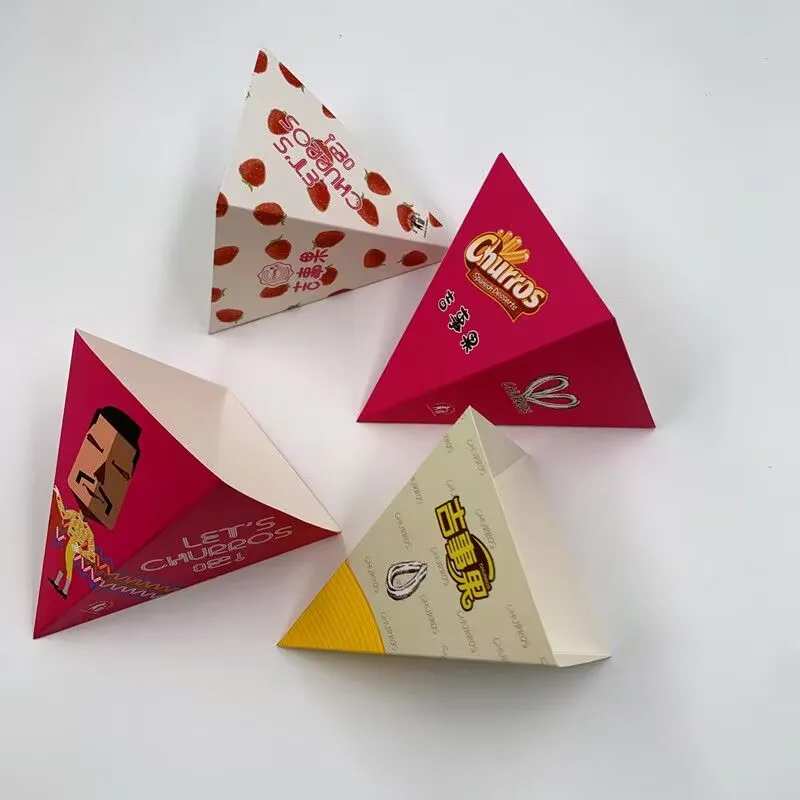 100pcs Spanish Churros Takeaway Boxes, Disposable Paper Food Packaging for Chocolate, B... - SKU SCTB1223 - UGI Packaging