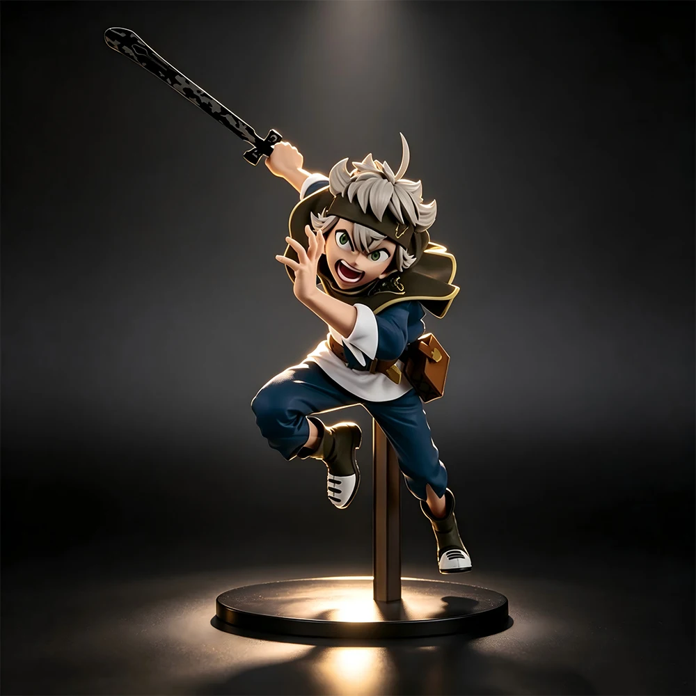 16cm Asta Black Clover Figure Anime Action Figure Scale Figure Collection Model Birthday Gift Doll Toy PVC Standing Posture