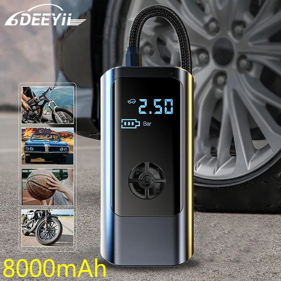 

12V Car Inflator Air Pump Portable Compressor for Motorcycles Bicycle Boat Tyre Inflator Digital Auto Inflatable Pump Inflatable