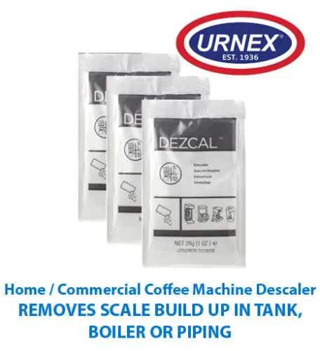 Coffee Maker Descaler Urnex DEZCAL&trade; Activated Scale Remover Powder 3 Pack For Coffee Brewing equipment