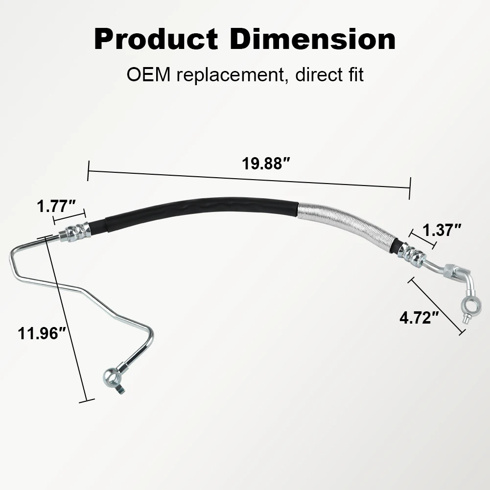 A-Premium Power Steering Reservoir Hose Line Assembly A-Premium Power Steering Reservoir Hose Line Assembly