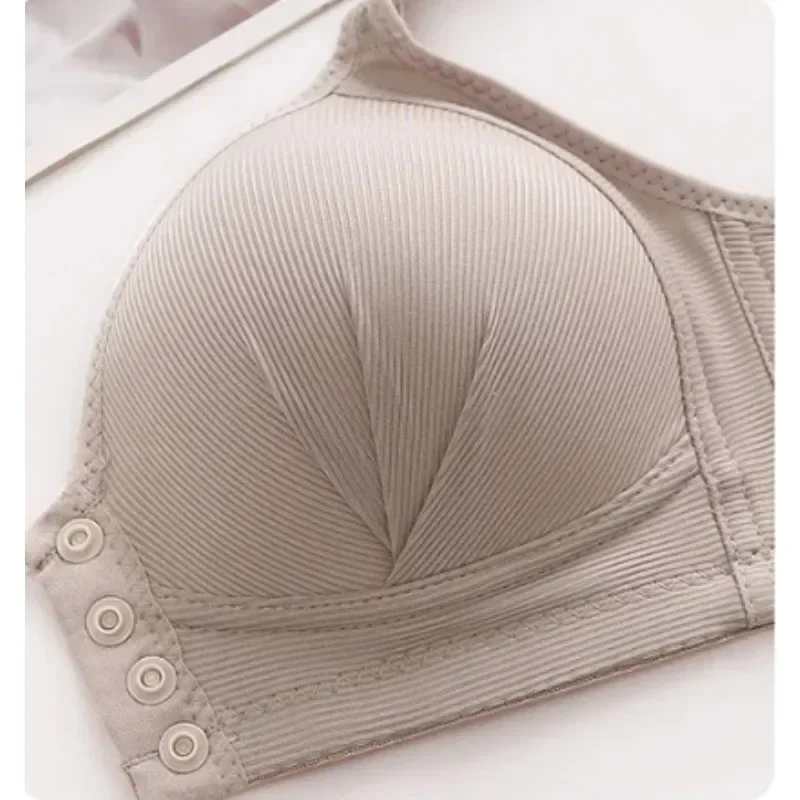 Push Up Bra - Large Size Front Buckle Wire Free Adjustable Strap Bra | Breathable Comfortable Women's Underwear