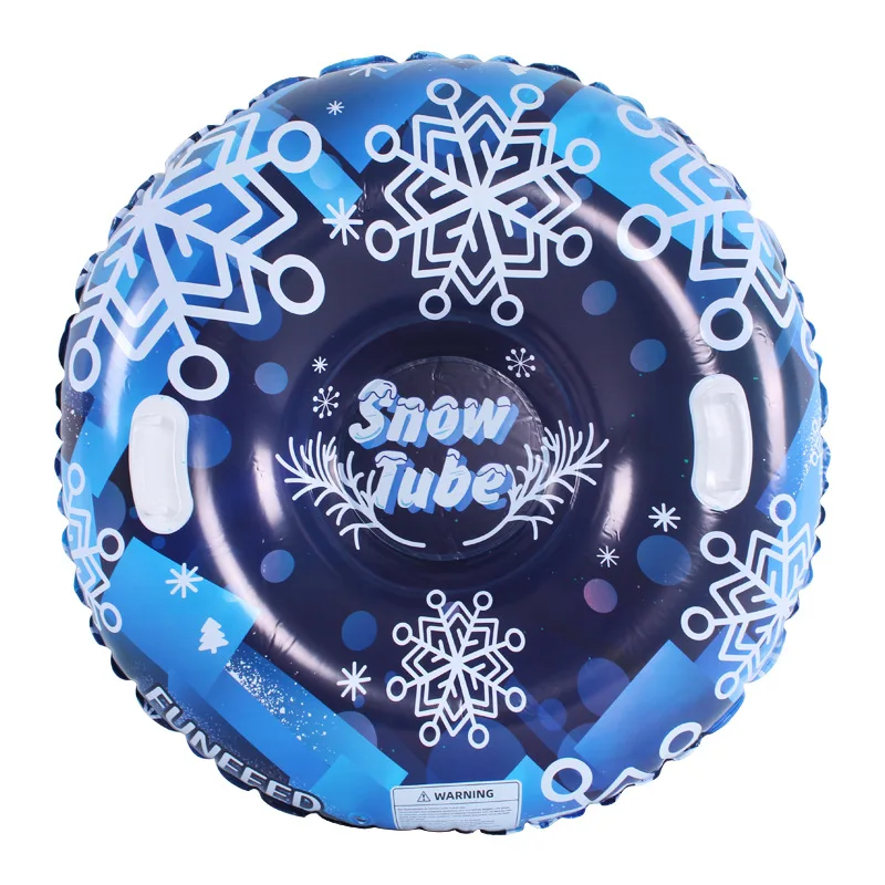Adult PVC Ski Tire Children's Snowboard Inflatable Ski Ring Double Play Snow Double Handle Snow Toy Tubes