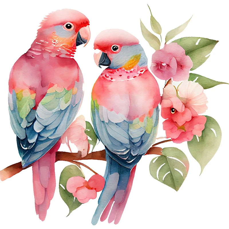 T303# Owl Parrots Birds Heron Floral Cartoon Animals Wall Sticker Bathroom Toilet Decor Living Room Cabinet Refrigerator Decals