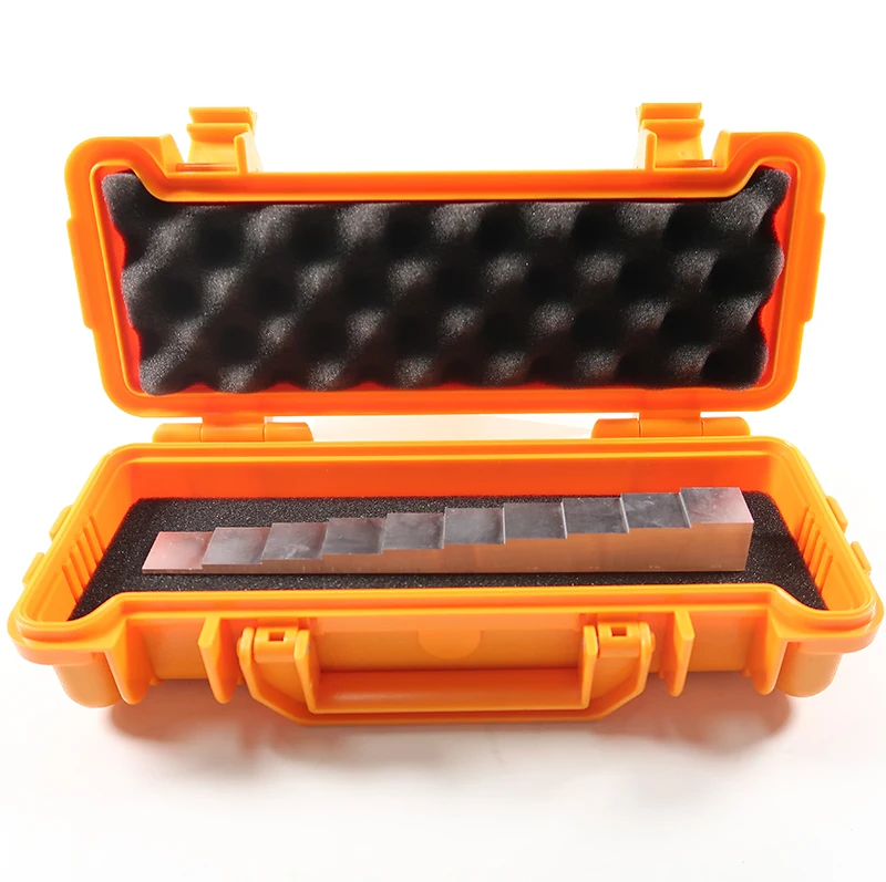 TMTECK 10 Step 2-20mm 6063 aluminium Calibration Block step wedge for Ultrasonic Thickness Gauge