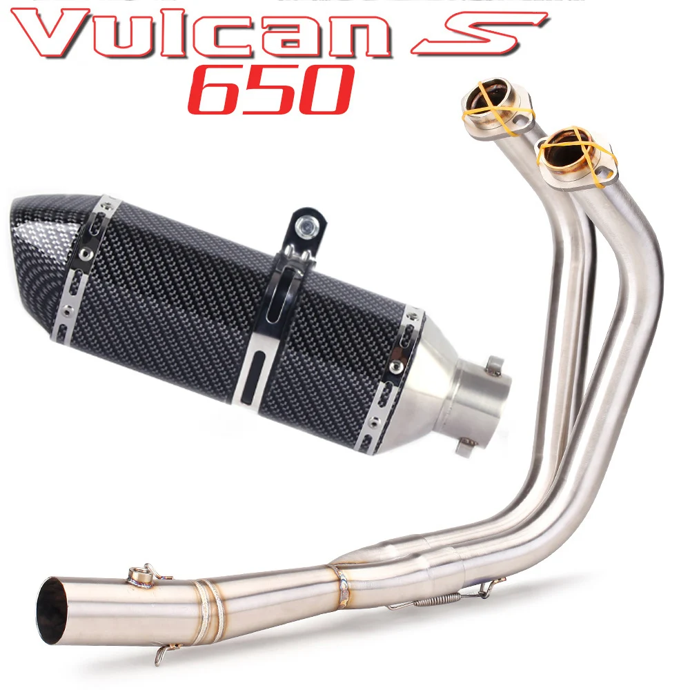 VULCAN S650 650s Motorcycle Exhaust Muffler For Kawasaki Vulcan S 650 Front Pipe Exhaust Full System - Image 4
