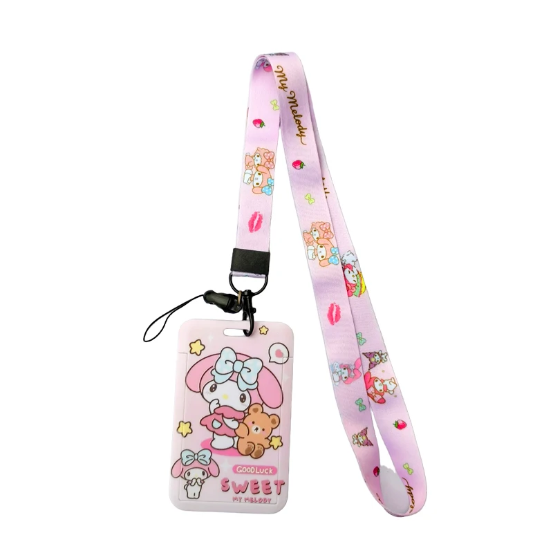 Sanrio My Melody Lanyard ID Badge Holder - Cute Card Case with Neck Strap Gift
