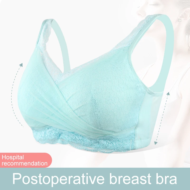 6049 Silicone Breast Bra Cancer Surgery Special Breast Bra Underwear Without Rims Fake Lace Tube Top training bra