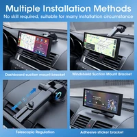 10.26/11.26 "voiture DVR sans fil Carplay Android Auto Dashcam 4K 3840*2160 avant et 1080P caméra de recul 5G WIFI enregistreur vidéo 4