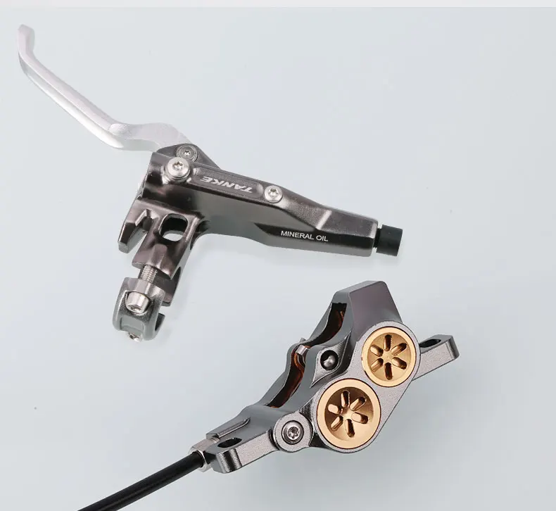 TANKE MTB 4-Kolben-hydraulische Scheibenbremse 2200 mm geteilte Öldruckbremse Mountain AM DH E-Bike Rennrad-Bremse Upgrade – Detail 10