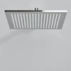 16 inch/40cm Black Rainfall Shower Head LED Light 16" Large Rainfall Faucet Head Square Brass Showerhead 3 Color Changing Head 2