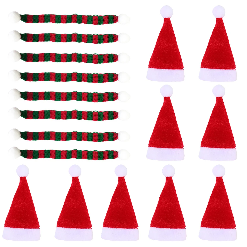 

Christmas DIY Handmade Table Decoration Scarf Knitting Wool Xmas Tree Decorations
