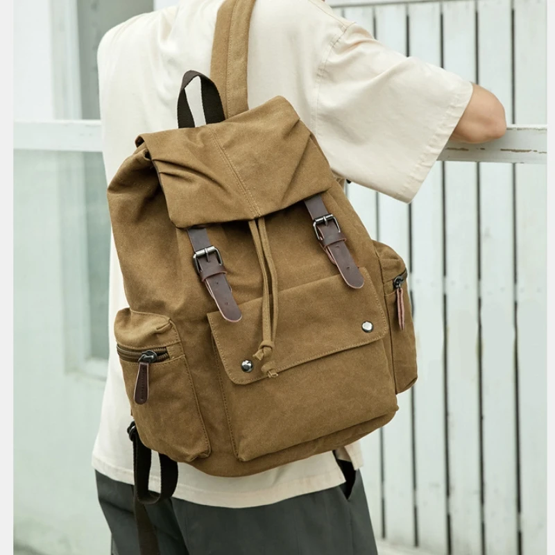 Sac à Dos En Toile Rétro Unisexe - Pour école, Voyage, Randonnée, Neuf Avec étiquette