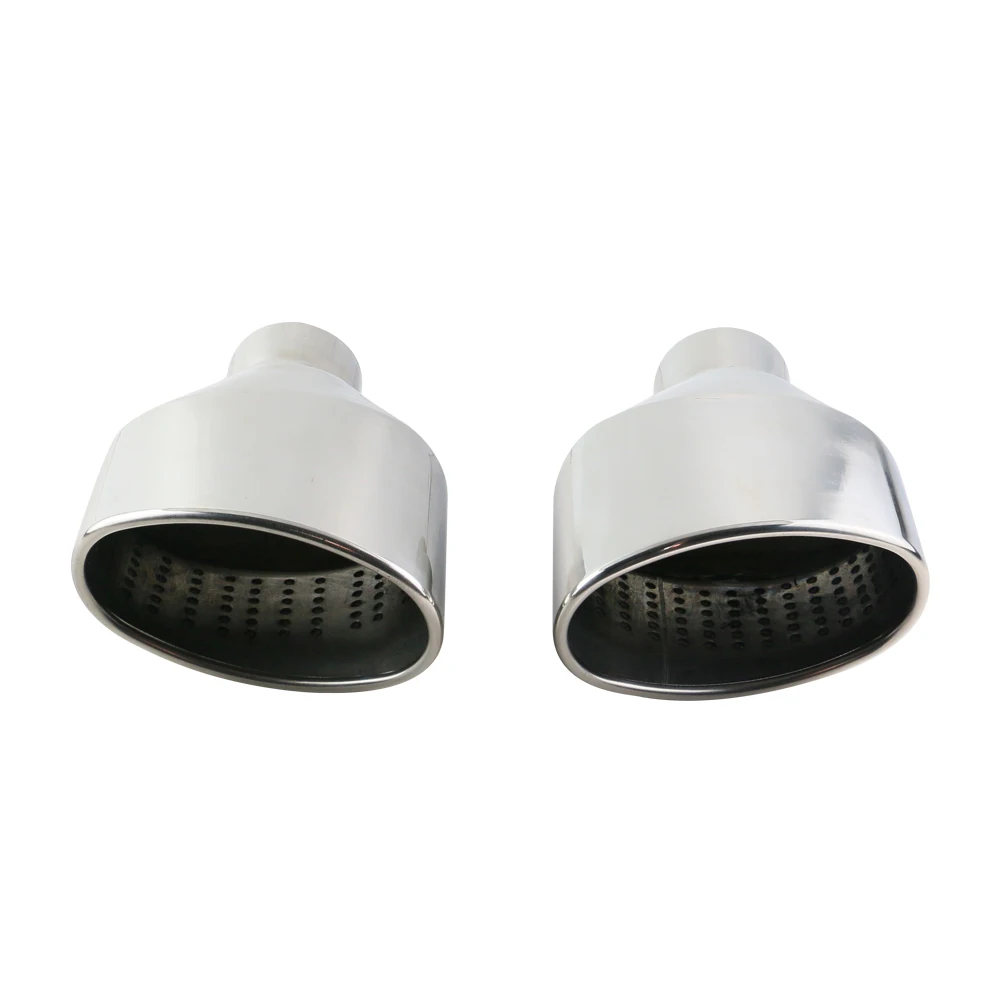 Universal Car Exhaust Tip Inter 63mm Polish Stainless Steel Car Rolled