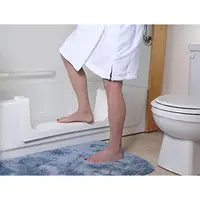 Tub Convert to Step-In Shower Kit Large White Non-Skid Step Pad Returns Available Easy Install Walk-In Conversion Beige Option 2