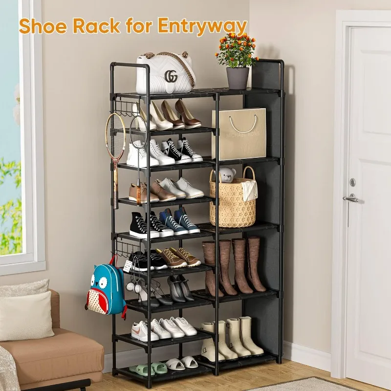 Shoe Rack For Entryway Shoe Organizer For Closet Stackable Boot