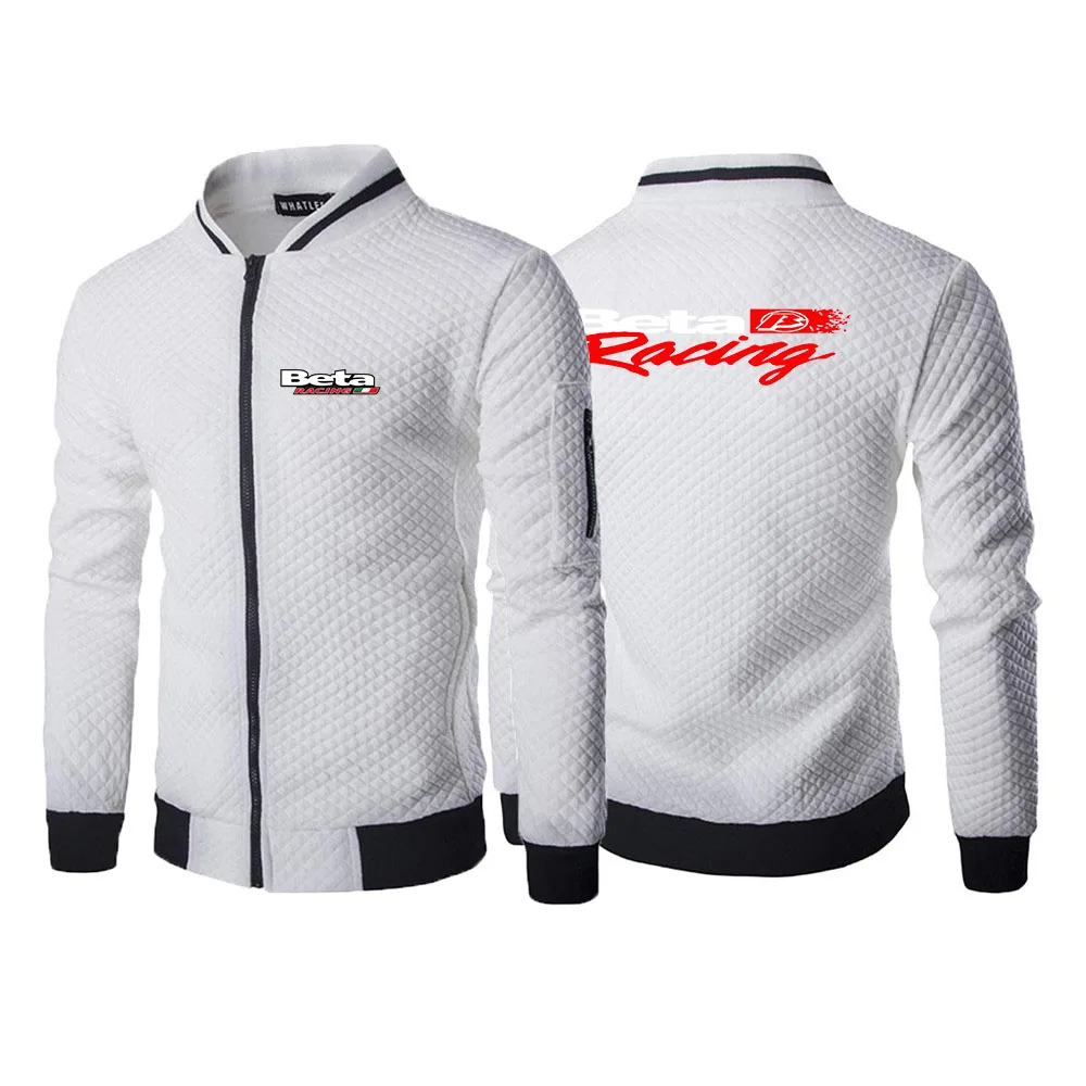 2023 Spring Autumn Men's Beta Racing Motocross Motorcycle Logo Printed Popular Solid Color Long Sleeve Round Neck Zipper Jackets