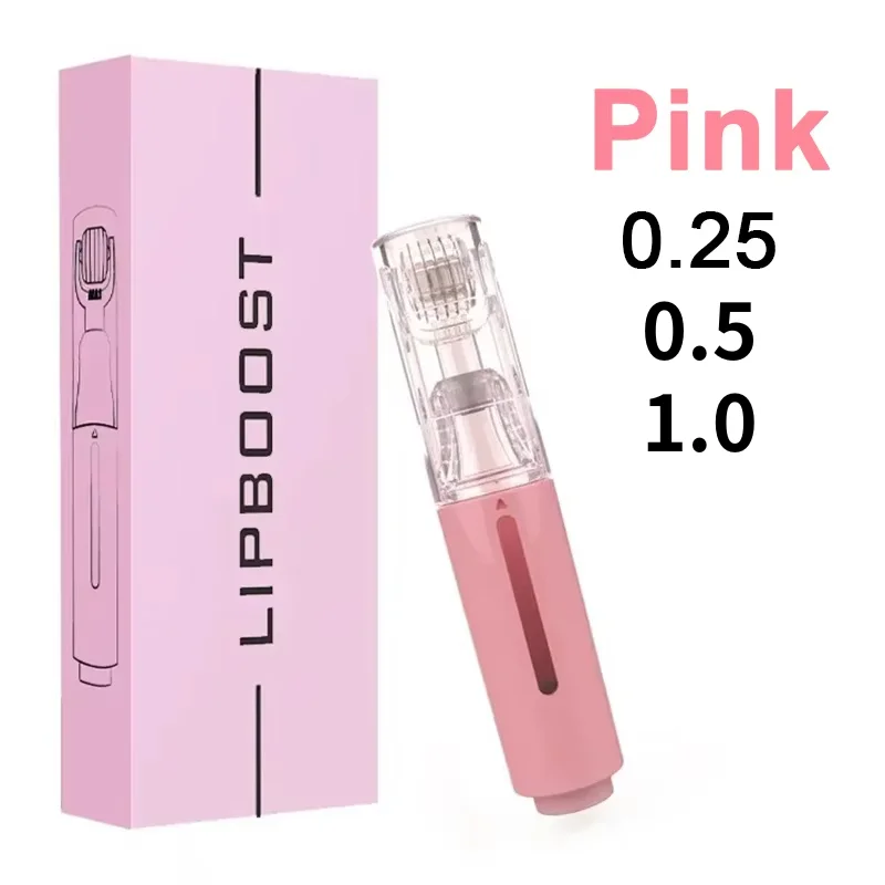 Pink 105 Microneedling Pen Serum Applicator Derma Roller Lip Plumper Beard Hair Growth Facial Skin Care Portable Beauty Tool derma roller microneedling derma pen