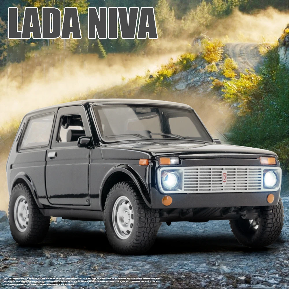 1:24 ラーダ ニーヴァ白 LADA NIVA ミニカー ライト 音 開閉ドア 1:24 ラーダ ニーヴァ白 LADA NIVA ミニカー ライト 音 開閉ドア