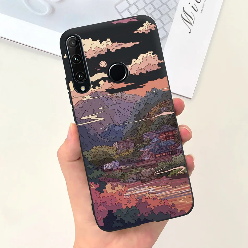 Fashion Moon Pattern Soft Silicone TPU Phone Case Back Cover