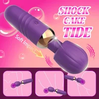 Leistungsstarker AV-Vibrator, Nippel-Klitoris-Stimulator, 10 Geschwindigkeiten, G-Punkt-Massagegerät, Zauberstabdildo, weiblicher Masturbator, Sexspielzeug für Frauen 5