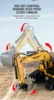 HUINA 13510 Rc Truck 1/24 9Ch Remote Control Car Tractor Rc Excavator Engineering Car Crawler Truck Electric Boy Children's Toys 5